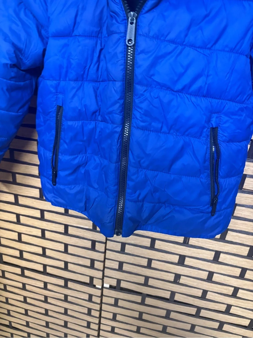 Abercrombie & fitch kids blue puffer jacket size 9/10